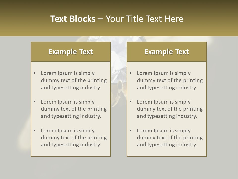 A Gold Ring With A White Diamond On It PowerPoint Template