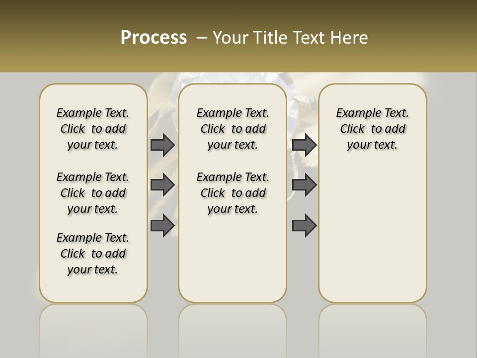 A Gold Ring With A White Diamond On It PowerPoint Template
