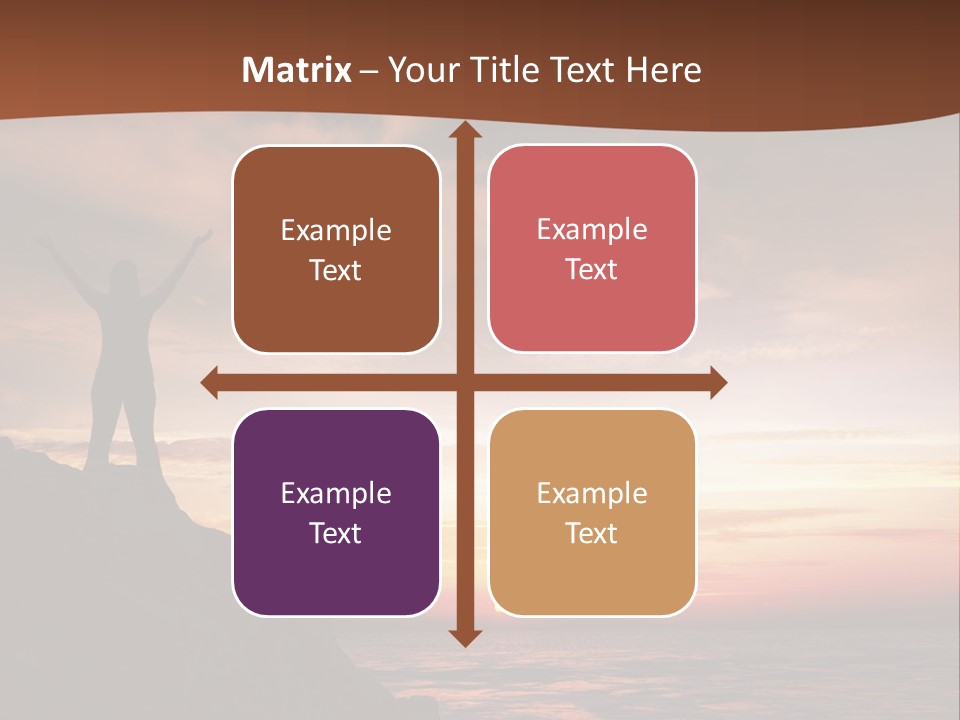 A Person Standing On Top Of A Rock Near The Ocean PowerPoint Template