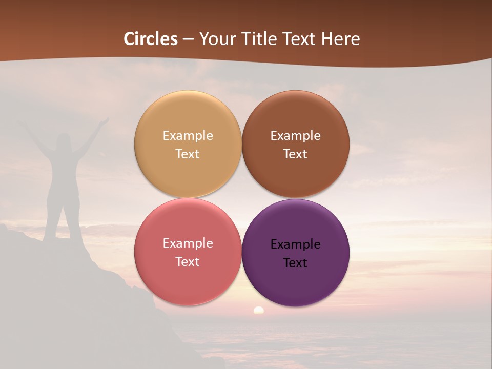 A Person Standing On Top Of A Rock Near The Ocean PowerPoint Template