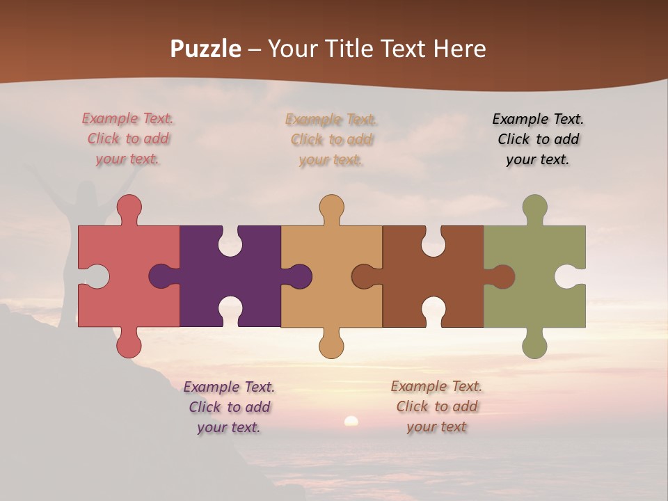 A Person Standing On Top Of A Rock Near The Ocean PowerPoint Template