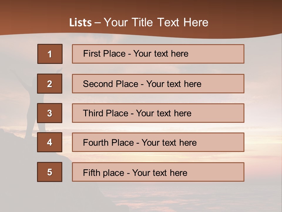 A Person Standing On Top Of A Rock Near The Ocean PowerPoint Template