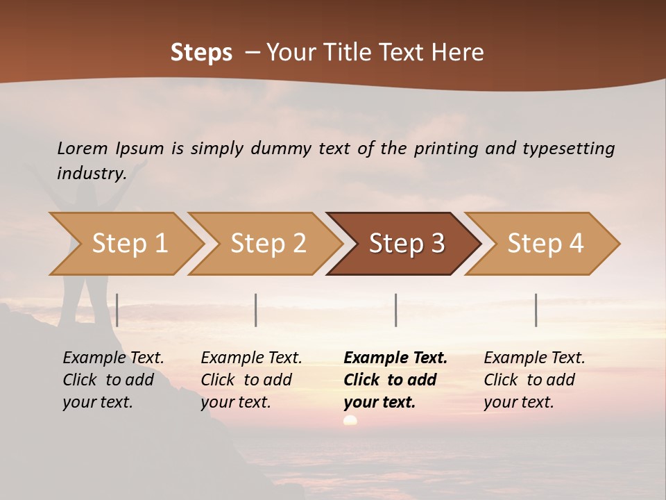 A Person Standing On Top Of A Rock Near The Ocean PowerPoint Template