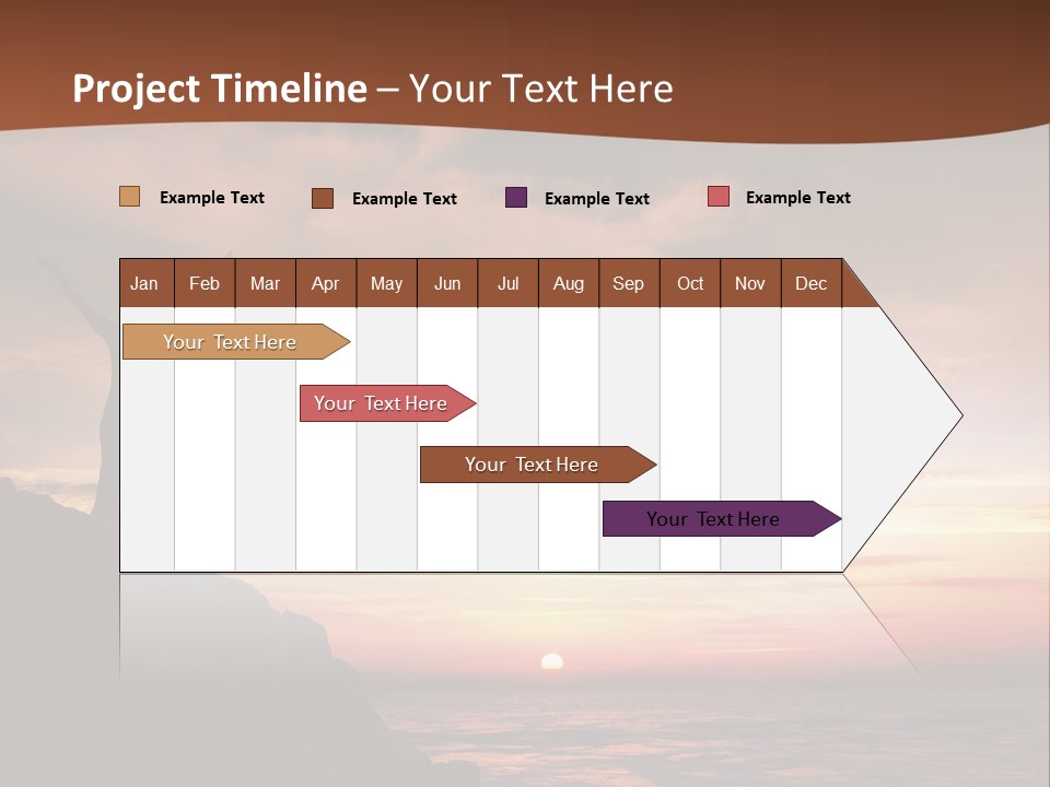 A Person Standing On Top Of A Rock Near The Ocean PowerPoint Template