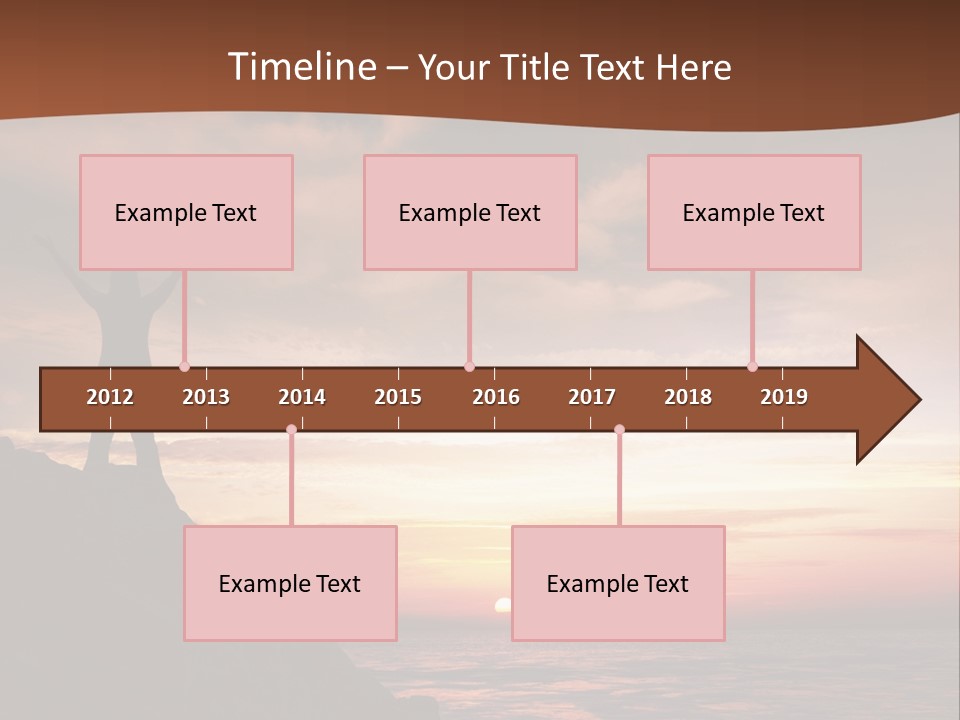 A Person Standing On Top Of A Rock Near The Ocean PowerPoint Template