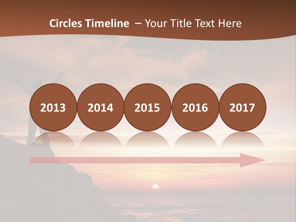 A Person Standing On Top Of A Rock Near The Ocean PowerPoint Template