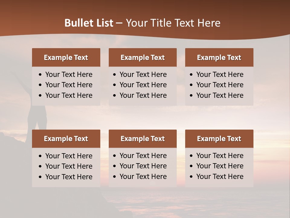 A Person Standing On Top Of A Rock Near The Ocean PowerPoint Template