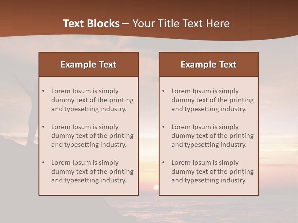 A Person Standing On Top Of A Rock Near The Ocean PowerPoint Template