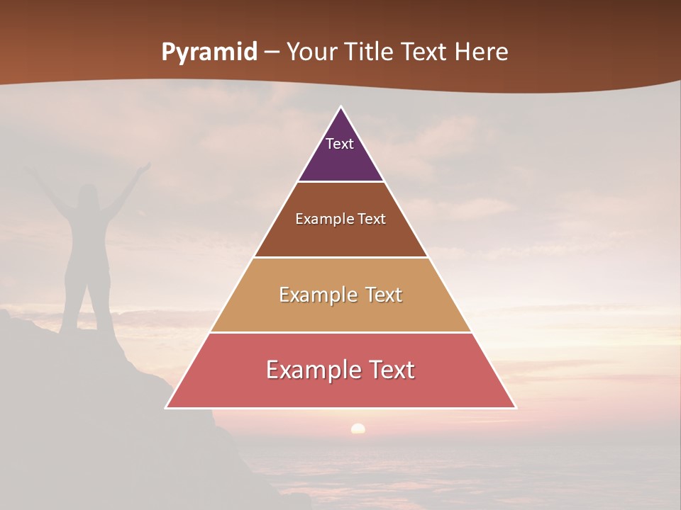 A Person Standing On Top Of A Rock Near The Ocean PowerPoint Template