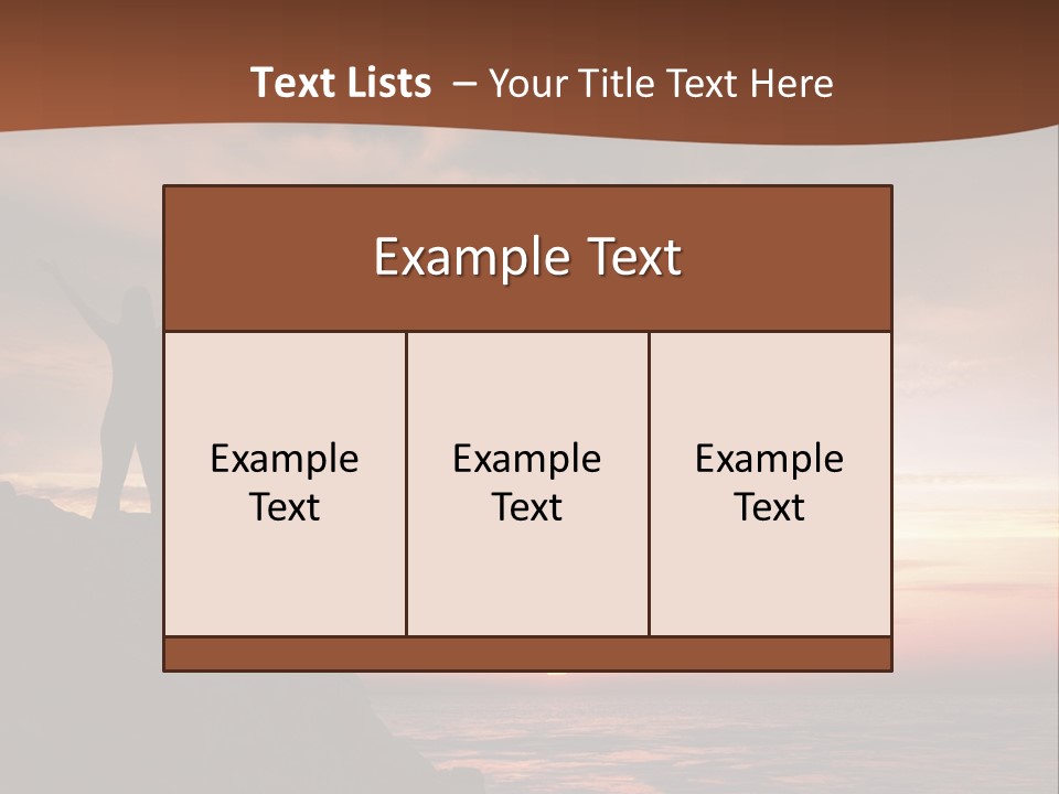 A Person Standing On Top Of A Rock Near The Ocean PowerPoint Template