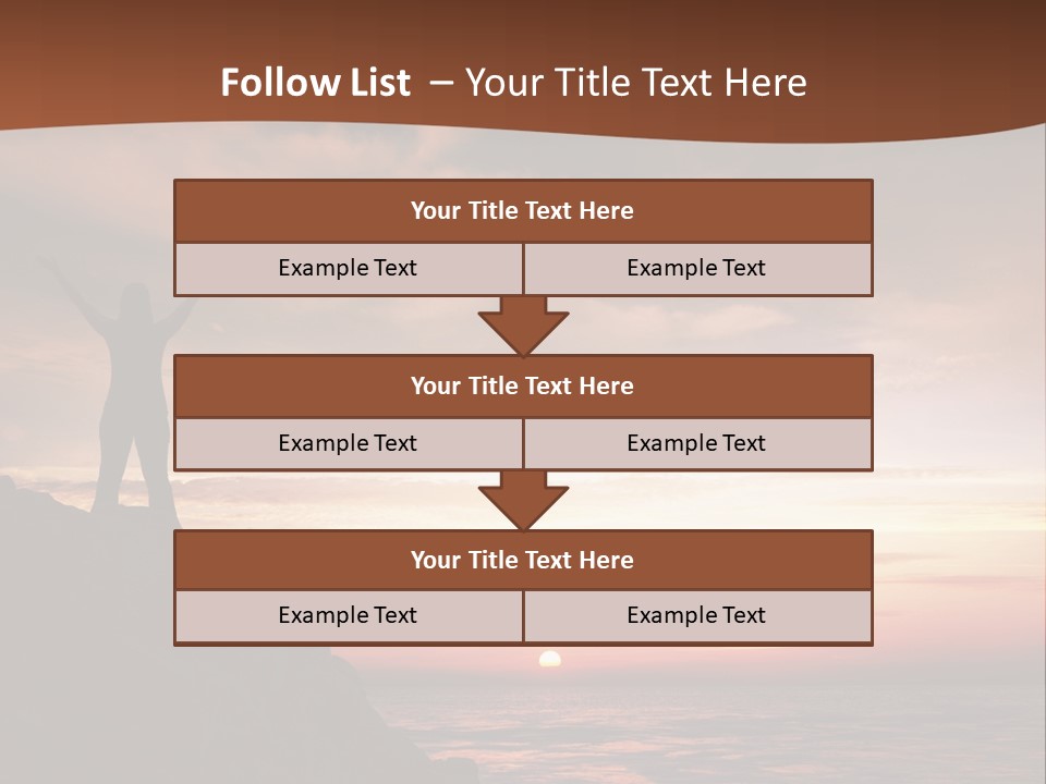 A Person Standing On Top Of A Rock Near The Ocean PowerPoint Template