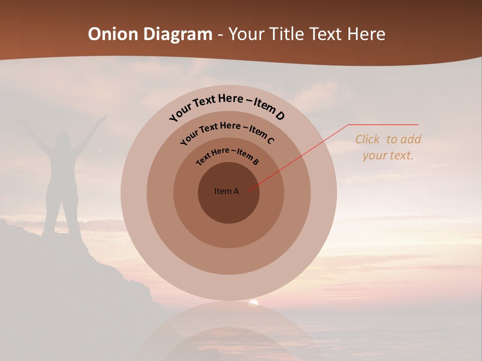 A Person Standing On Top Of A Rock Near The Ocean PowerPoint Template