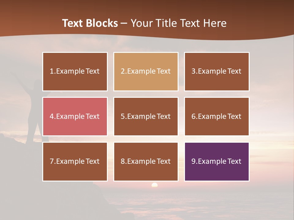 A Person Standing On Top Of A Rock Near The Ocean PowerPoint Template