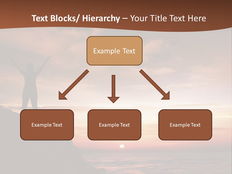 A Person Standing On Top Of A Rock Near The Ocean PowerPoint Template