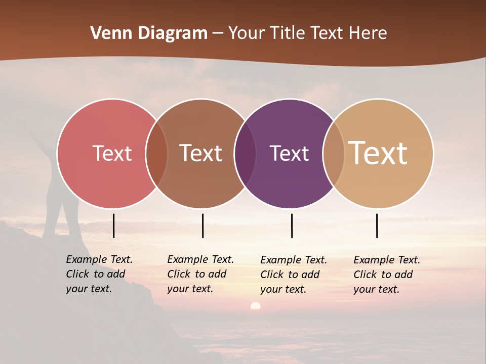 A Person Standing On Top Of A Rock Near The Ocean PowerPoint Template