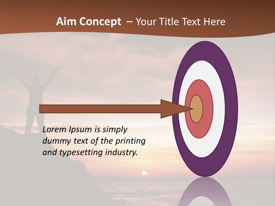 A Person Standing On Top Of A Rock Near The Ocean PowerPoint Template