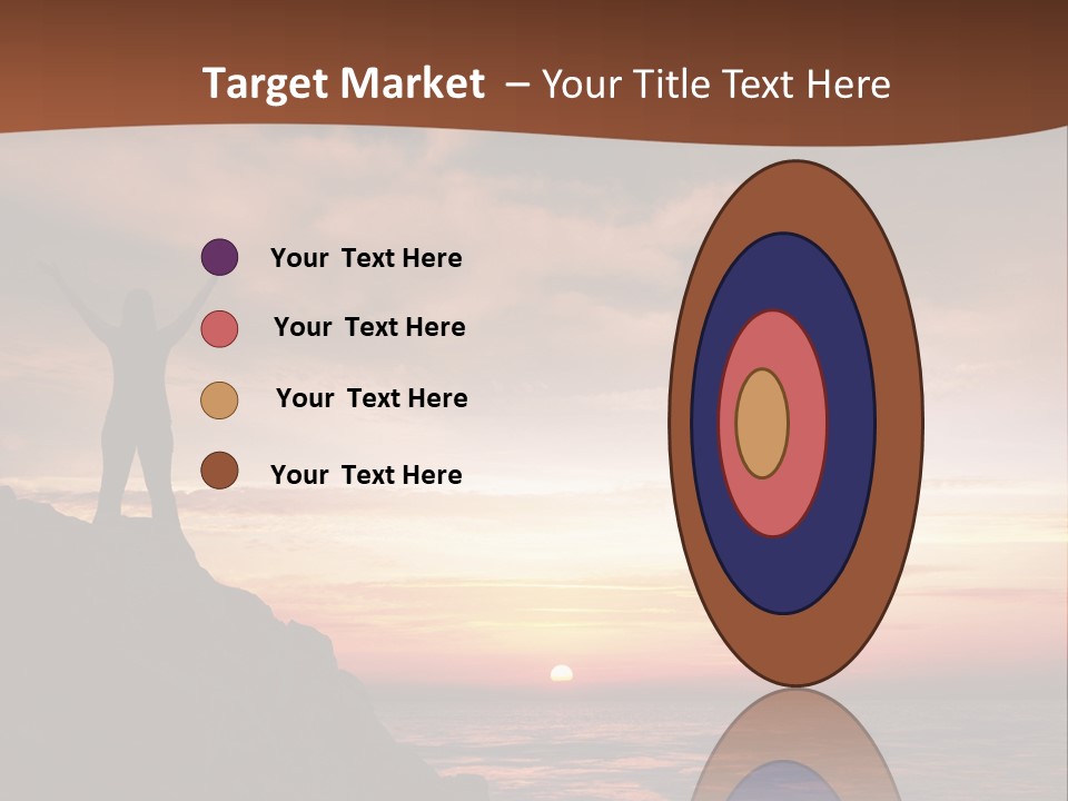 A Person Standing On Top Of A Rock Near The Ocean PowerPoint Template