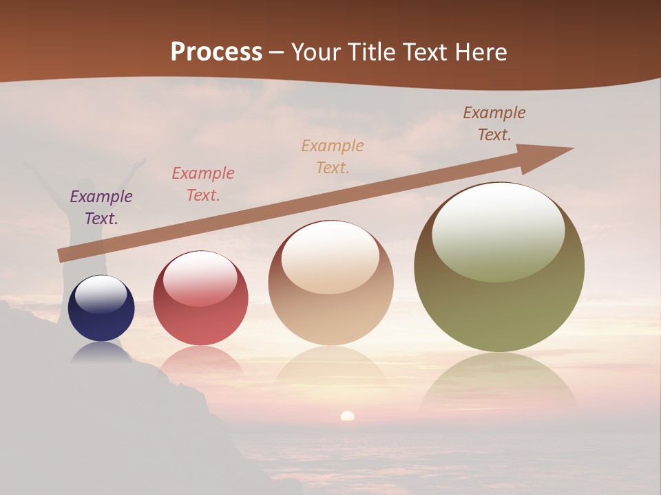 A Person Standing On Top Of A Rock Near The Ocean PowerPoint Template