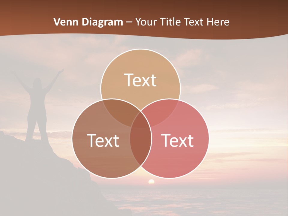 A Person Standing On Top Of A Rock Near The Ocean PowerPoint Template