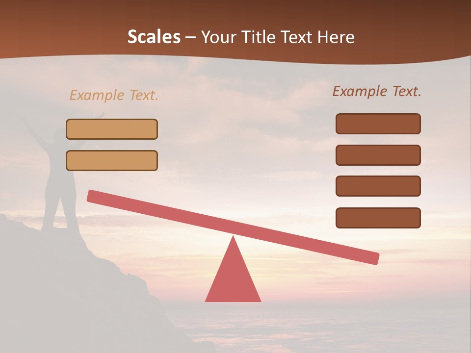 A Person Standing On Top Of A Rock Near The Ocean PowerPoint Template