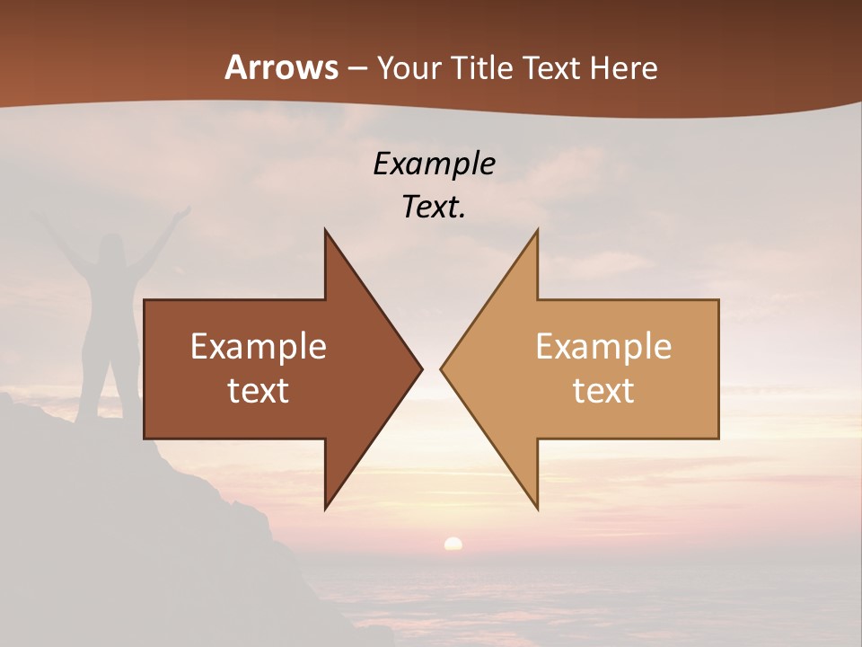 A Person Standing On Top Of A Rock Near The Ocean PowerPoint Template