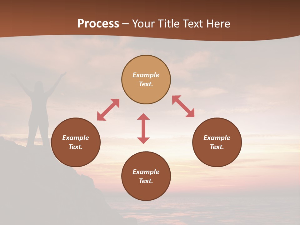 A Person Standing On Top Of A Rock Near The Ocean PowerPoint Template