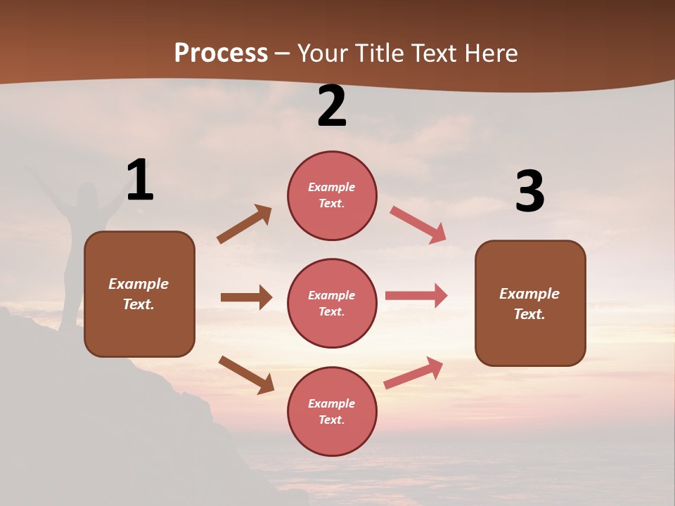 A Person Standing On Top Of A Rock Near The Ocean PowerPoint Template