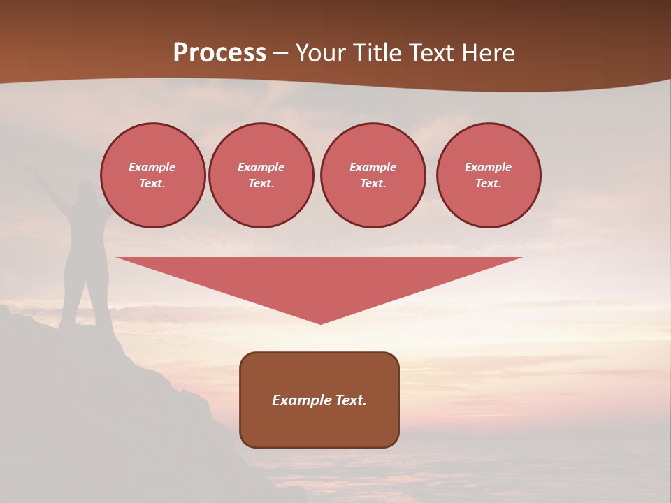 A Person Standing On Top Of A Rock Near The Ocean PowerPoint Template