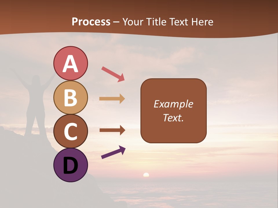 A Person Standing On Top Of A Rock Near The Ocean PowerPoint Template