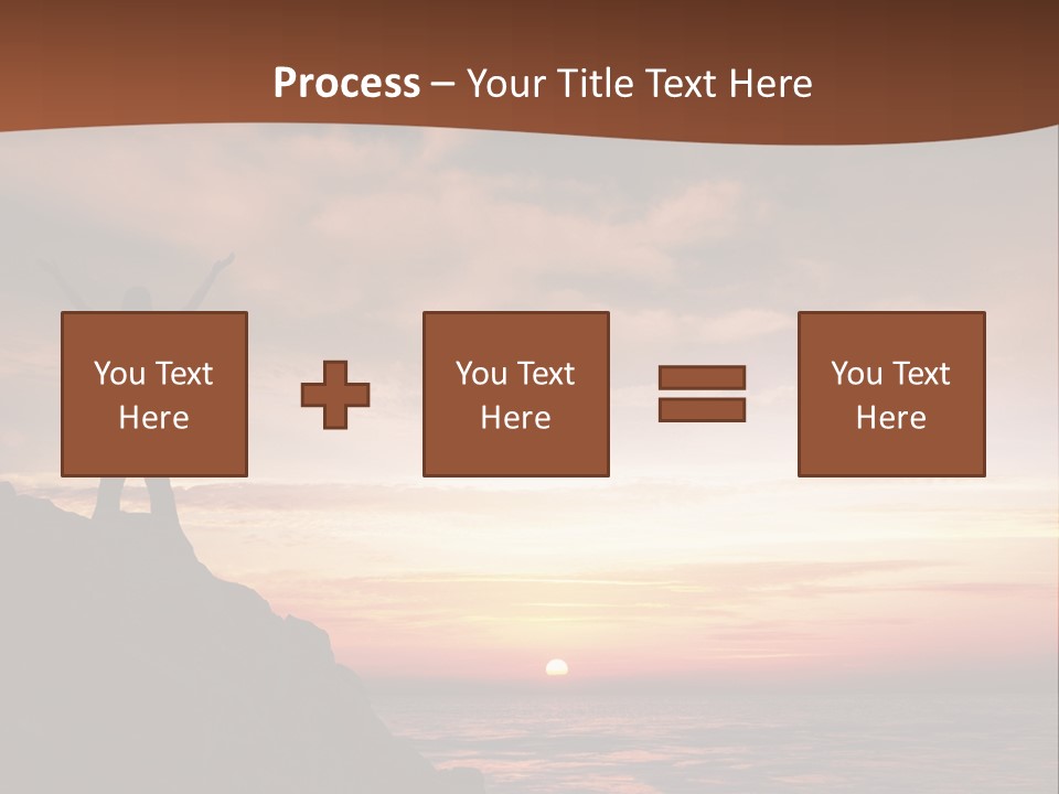 A Person Standing On Top Of A Rock Near The Ocean PowerPoint Template