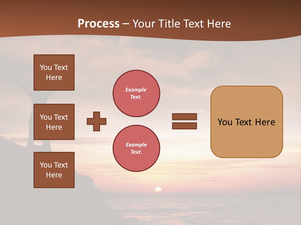 A Person Standing On Top Of A Rock Near The Ocean PowerPoint Template