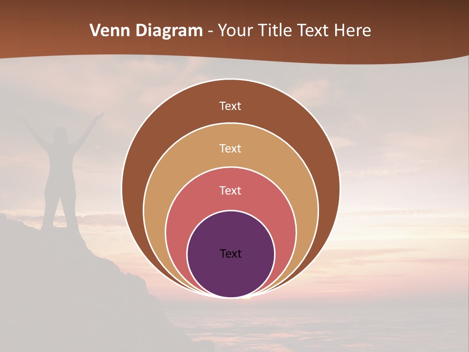 A Person Standing On Top Of A Rock Near The Ocean PowerPoint Template