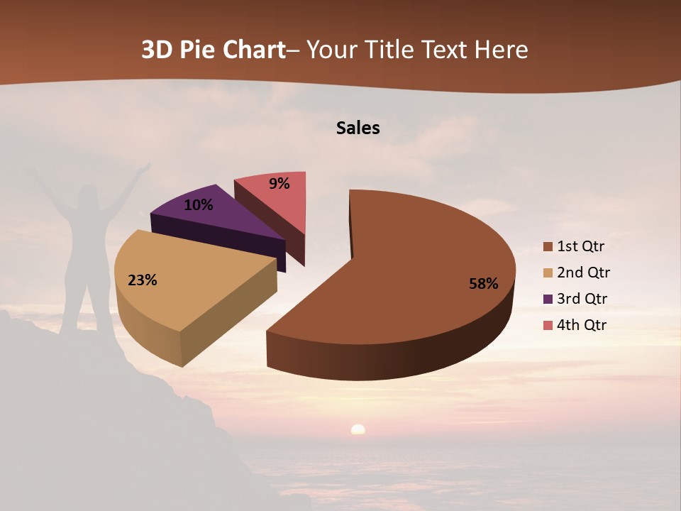 A Person Standing On Top Of A Rock Near The Ocean PowerPoint Template