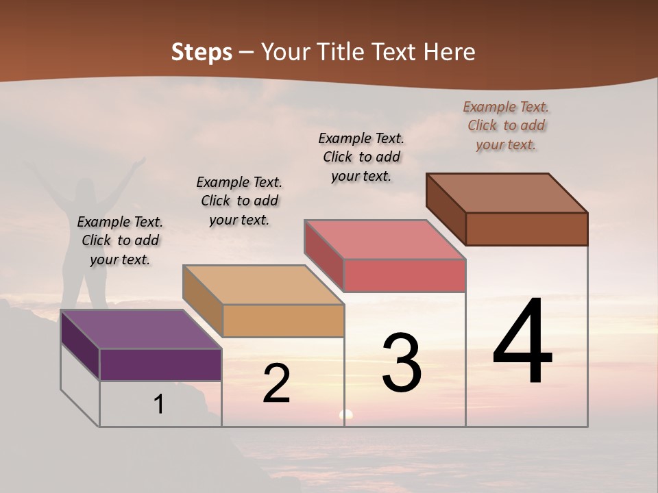 A Person Standing On Top Of A Rock Near The Ocean PowerPoint Template