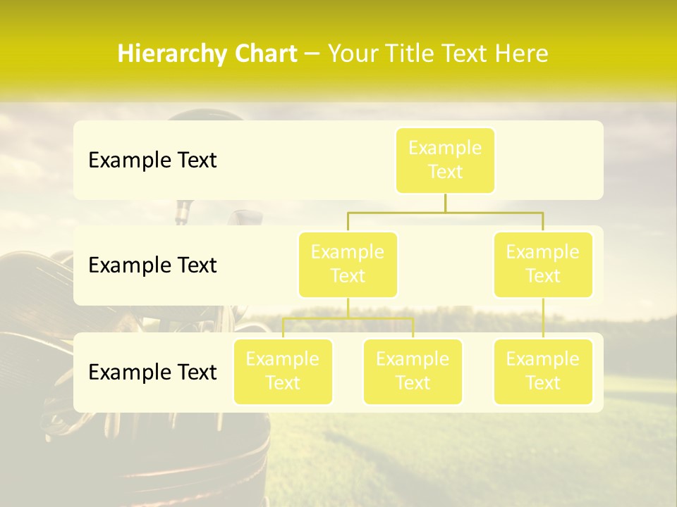 A Group Of Golf Clubs Sitting In A Bucket PowerPoint Template