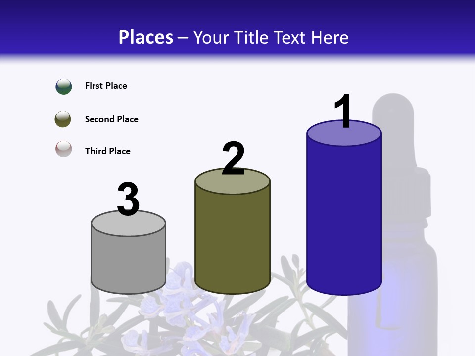 A Bottle Of Essential Oils Next To Some Flowers PowerPoint Template