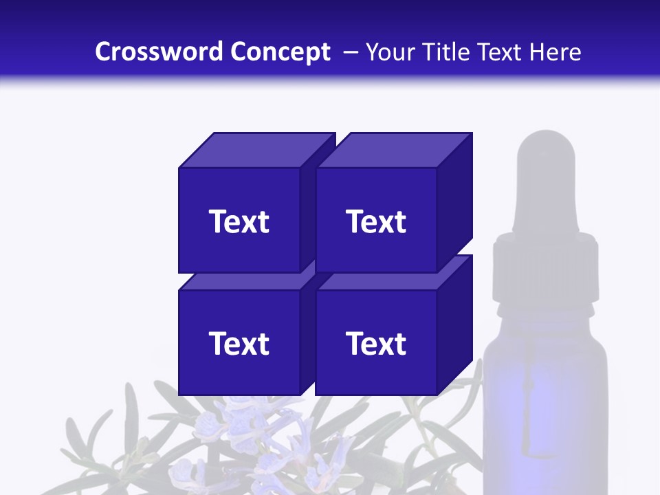 A Bottle Of Essential Oils Next To Some Flowers PowerPoint Template