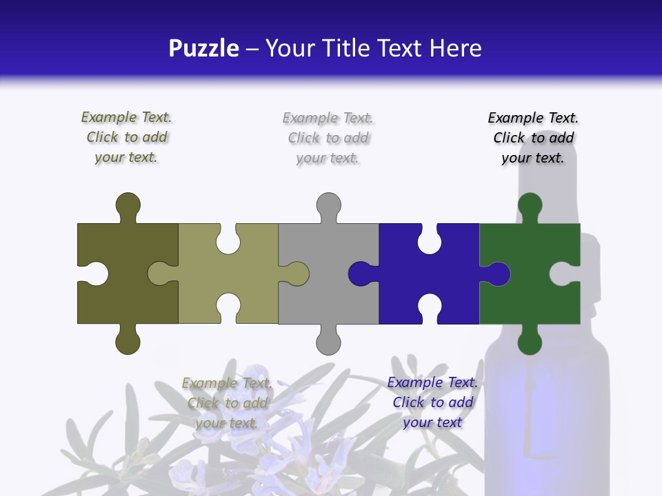 A Bottle Of Essential Oils Next To Some Flowers PowerPoint Template