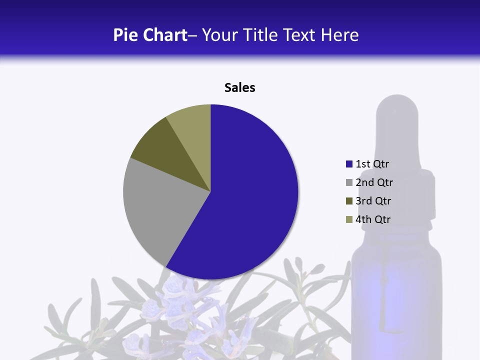 A Bottle Of Essential Oils Next To Some Flowers PowerPoint Template