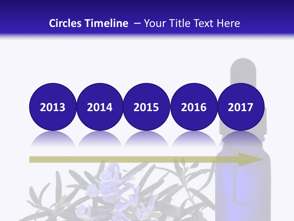 A Bottle Of Essential Oils Next To Some Flowers PowerPoint Template