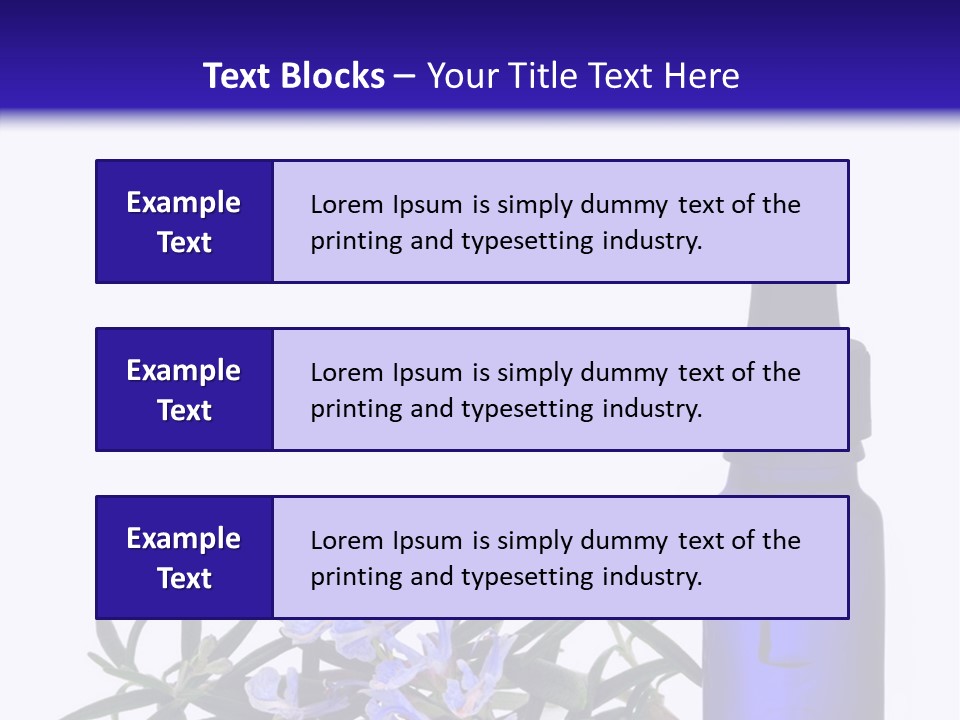 A Bottle Of Essential Oils Next To Some Flowers PowerPoint Template