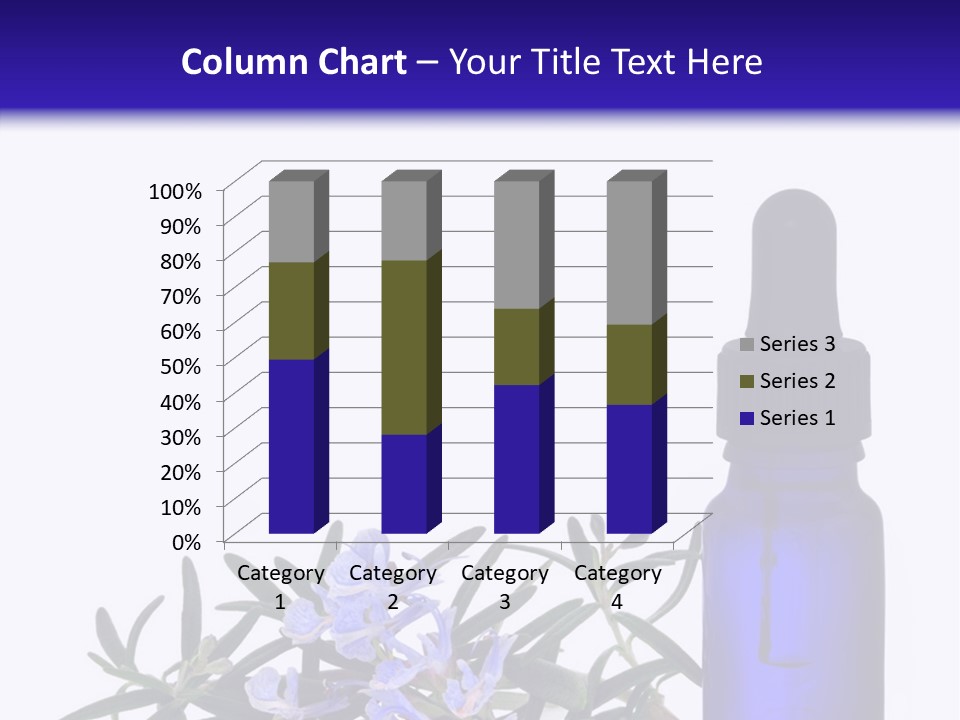 A Bottle Of Essential Oils Next To Some Flowers PowerPoint Template