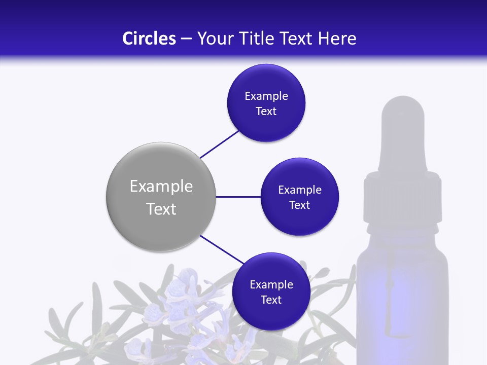 A Bottle Of Essential Oils Next To Some Flowers PowerPoint Template