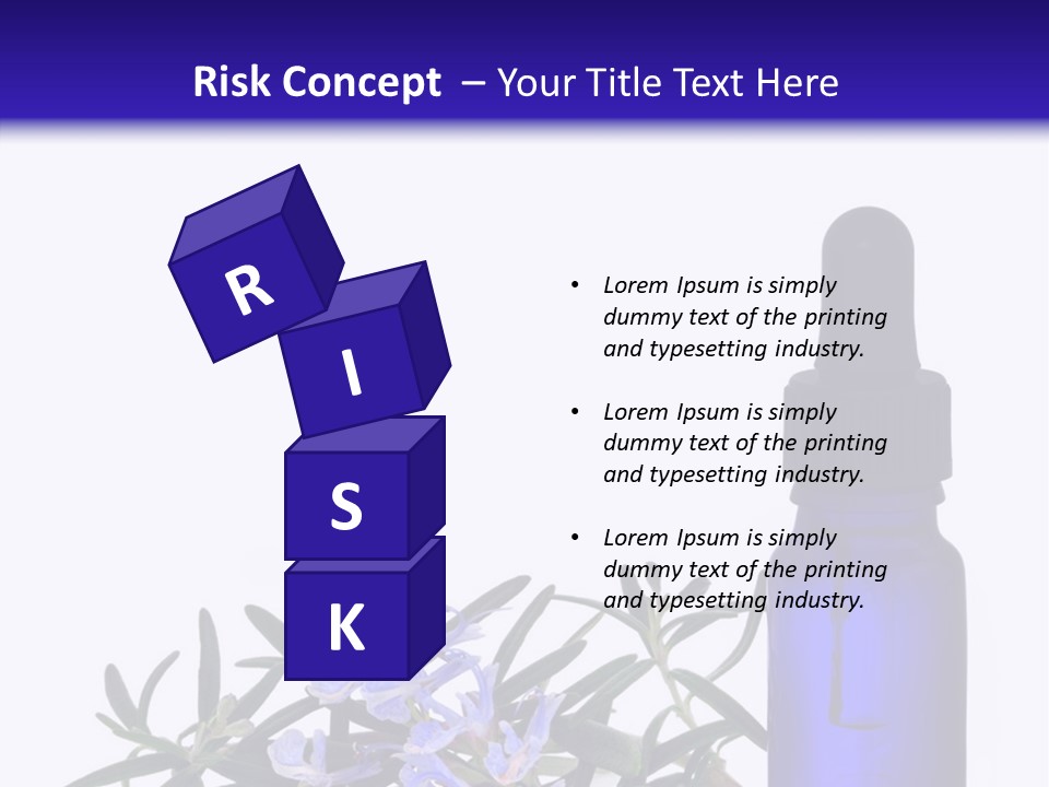 A Bottle Of Essential Oils Next To Some Flowers PowerPoint Template