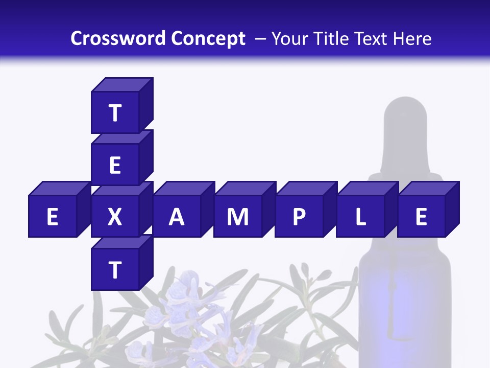 A Bottle Of Essential Oils Next To Some Flowers PowerPoint Template