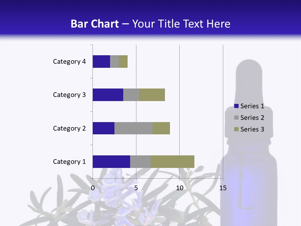 A Bottle Of Essential Oils Next To Some Flowers PowerPoint Template