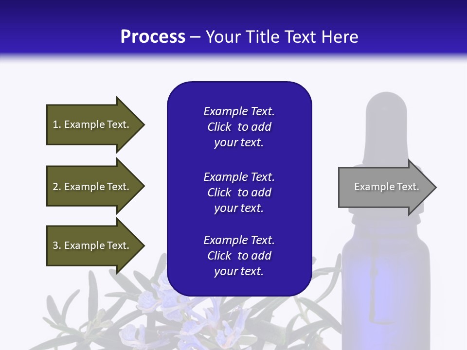 A Bottle Of Essential Oils Next To Some Flowers PowerPoint Template