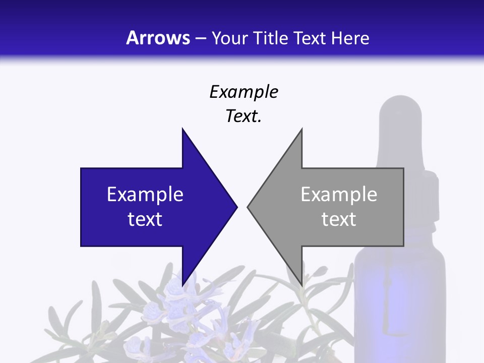 A Bottle Of Essential Oils Next To Some Flowers PowerPoint Template