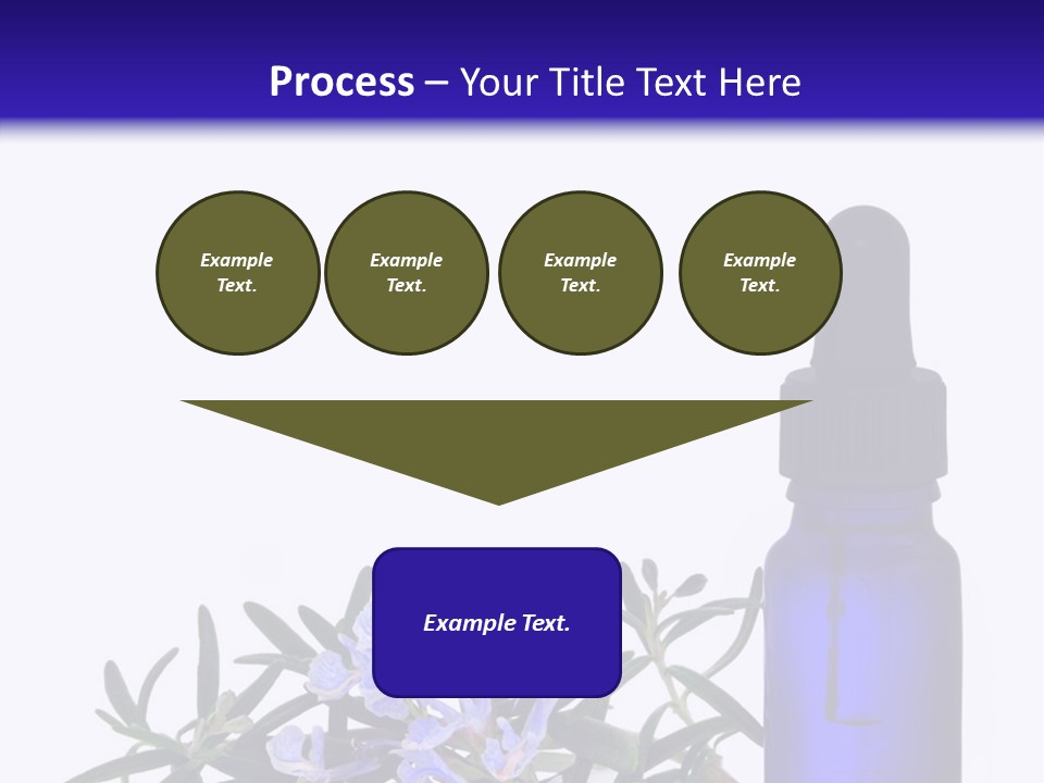 A Bottle Of Essential Oils Next To Some Flowers PowerPoint Template