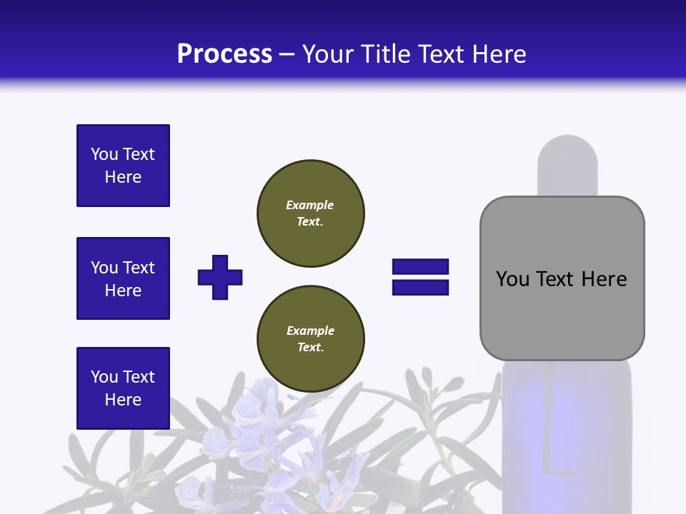 A Bottle Of Essential Oils Next To Some Flowers PowerPoint Template